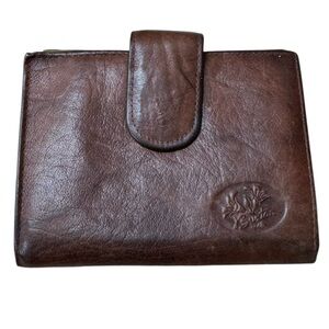 Vintage Buxton Brown Women’s Leather Cowhide Wallet Coin Purse Combo NICE